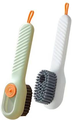 Worldwide e-Mart Multifunctional Scrubbing Brush with Soap Dispenser, Cleaning Brush Plastic Wet and Dry Brush