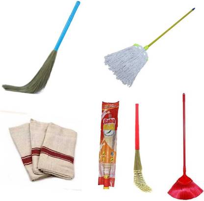 GABA house cleaning combo,7 types of products , will improve your cleaning experience Plastic Wet and Dry Broom