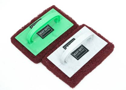 Swastik Traders Cleaning Floor Cleaner (Set Of 2) with Plastic Handle Microfibre Wet and Dry Brush