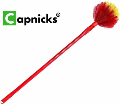 capnicks Jala Broom with extendable Handle use in Fan Ceiling and Roof Cleaning Plastic Dry Broom