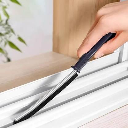 SHIIVAYY Gap Cleaning Brush, Clean Dead Corners of Bathroom Kitchen Tile ( Pack Of 1 ) Plastic Wet and Dry Brush