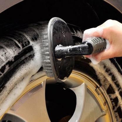 AutoBizarre Wheel Rim Tyre Cleaning Brush / Tyre Brush - Universal For All Vehicles 0 ml Wheel Tire Cleaner