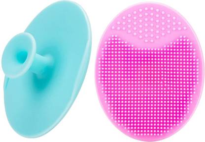 SIMESTICH 2 Pack Face Scrubber, Soft Silicone Facial Cleansing Brush Face Exfoliator