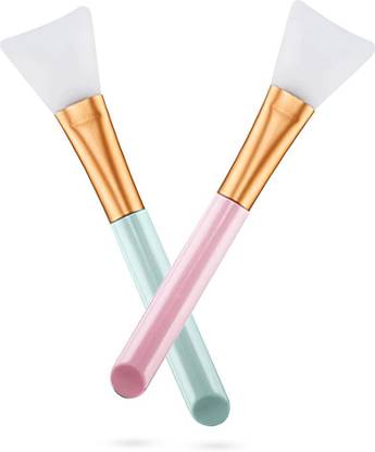 Cosluxe 2 PCS Soft Silicone Facial Mud Applicator Clay Tools Face Mask Brushes,