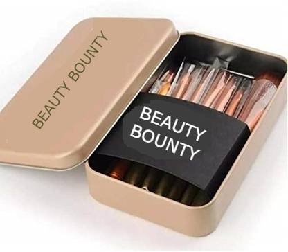 beauty bounty Makeup Brushes With Box Different Brushes Set For Complete Makeup (12pc)