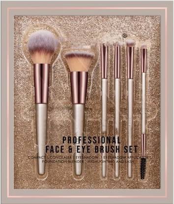 Cosluxe Premium Synthetic Bristle Professional Face and Eye Brushes Set