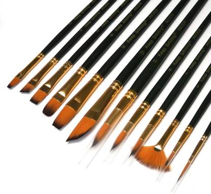 Smak Artist Professional Nylon Painting Pens/Brush Acrylic Oil Watercolor