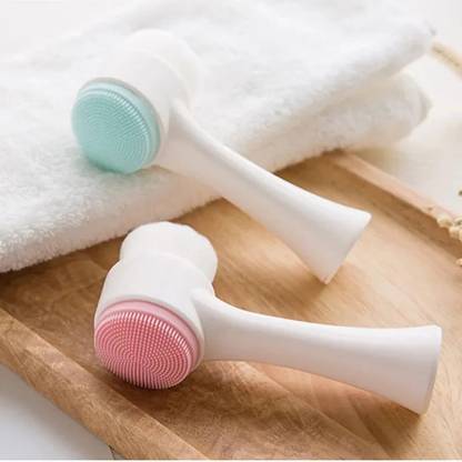 Vekaa Manual Facial Cleansing Brush,2 In 1 Facial Scrub Brush Face Brush