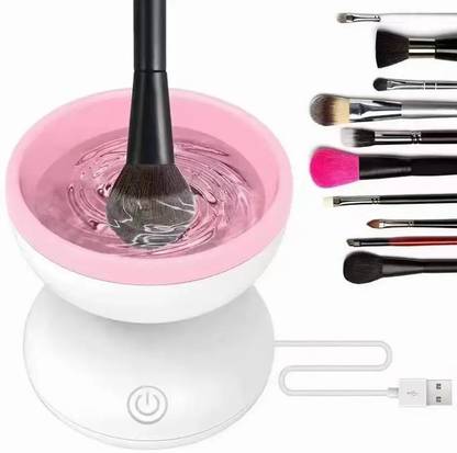 Bluwings Portable Electric Makeup Brush Cleaner Machine for Makeup PowerPuff Brush Sponge
