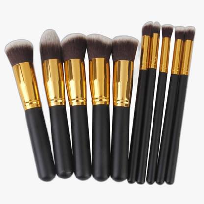 Sarbeau Professional Makeup Brush Set, 10 Pieces, Synthetic Fibres Lite_034