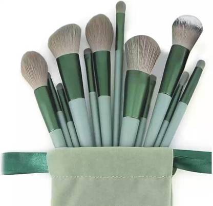 SMIETRZ Professional 13pc Celebrity Makeup Brush Set with soft fluffy pouch (Pack of 13)