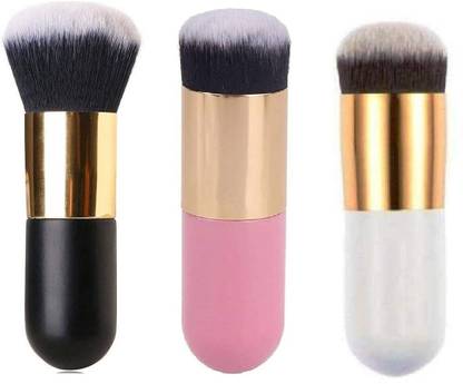 LOVHIDE Foundation Brush for Face Makeup, Face Powder Blending Brush 3 Pcs