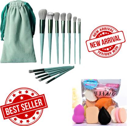 Valhalla 13 pcs makeup brush applicator | makeup brush set with 6in1 sponge blender