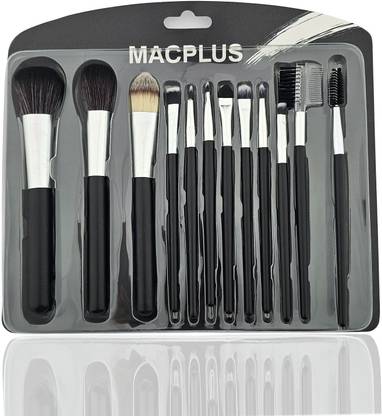 URBANMAC Complete 12-Piece Face Makeup Brushes Collection (Basic Starter Kit)