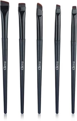 Gleva 5 Pcs Eyeliner & Eyebrow Brush Set Brushes for Precise Eyebrow & Eyeliner
