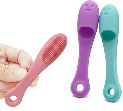 FLOSTRAIN Silicone Face Scrubber Multipurpose, 2 in 1 Facial Cleansing Brush