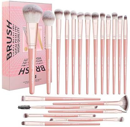 sivika Makeup Brush Set 20Pcs Premium Make Up Brushes Sets (Pink)