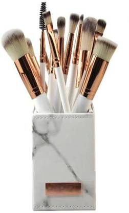 MIMY Makeup Brush Set 13 With Marble Color Brush Holder