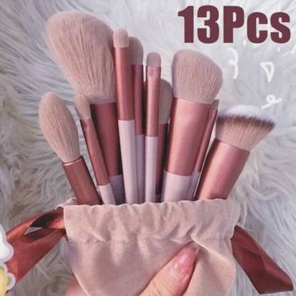 SMIETRZ Makeup Brush Set with soft fluffy pouch cosmetic makeup brush Beggie