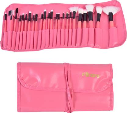 MINARA Professional Make Up Brushes Sets With Leather Storage Pouch  (Pack of 24)