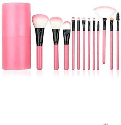 Morbee Makeup Brush Set - 12 Pcs Pink Makeup Brushes For Foundation EyeshadowB06