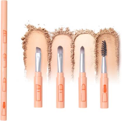maycreate 4 in 1 Mini Makeup Brushes Pen Compact Stackable Applicator