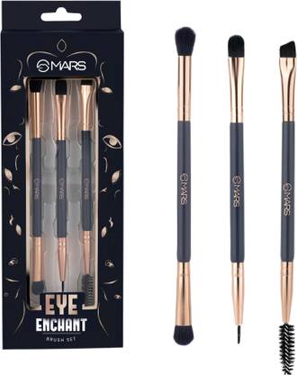 MARS EYE ENCHANTED Brush set | Travel-Friendly | 3 dual-end brushes | Ultra-soft