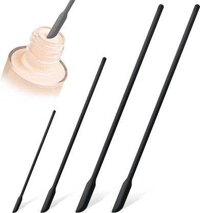 TGOPIT Mini Silicone Spatula Set- 4 Pieces for Thin Jar Skinny Openings Bottles Rubber Spatula