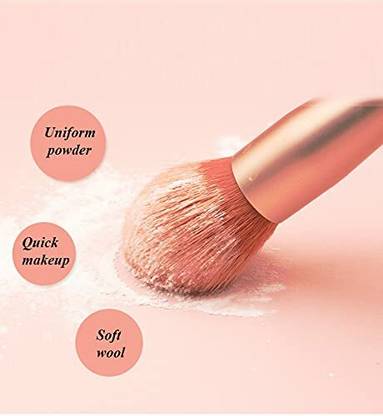 AARADHYAM AS makeup brushes with wooden handles to effortlessly get ready Set of 8