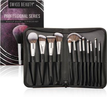 SWISS BEAUTY Professional Makeup Brush Set - 12Pcs Set