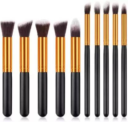 SSINTE Premium Synthetic Makeup Brush Set (black)