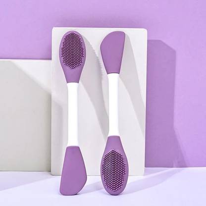 Shiv Enterprise Silicone Face Mask Brush Double-head, Soft Face Mask&Facial Cleansing Brush
