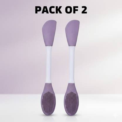 Oblivion Double-Headed Silicone Mask Brush for Cleansing & Applying Facial Scrubs |
