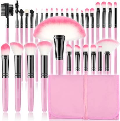 Suqin All-in-One Makeup Brush Set with Storage Case – 32 Brushes