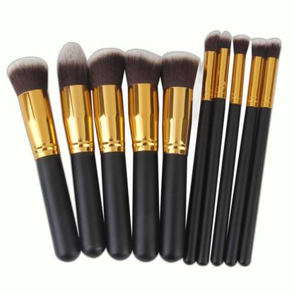 Sarbeau Professional Makeup Brush Set, 10 Pieces, Synthetic Fibres Lite_095