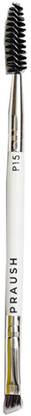 PRAUSH P15 Brow Spoolie & Angled Brow 2 in 1 Brush