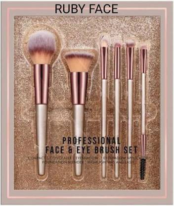 RUBY FACE Professional Face & Eye Brush Set Makeup Kit