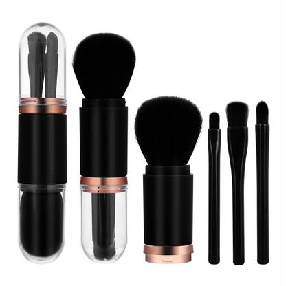 Rsentera Bristle 4 in 1 Black makeup brush for foundation, eyeshadow, powder,etc..