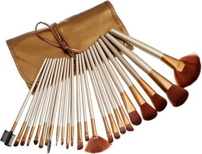 GlowMii Combo Set of 24 Premium Synthetic Makeup Brushes Cruelty-Free & Vegan