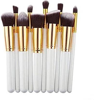 JENERA 10 pcs Synthetic Makeup Brush Set