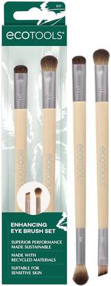 EcoTools Enhancing Eye Brush Set, Makeup Brushes For Liquid, Cream & Powder Eyeshadow