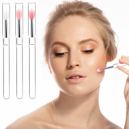 maycreate 3pcs Lip Brush for Lipstick Reusable Silicone Brush Applicator