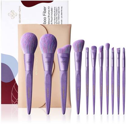 Eigshow Makeup Brushes Set, 11 Pcs Premium Vegan Makeup Brushes, Synthetic Foundation