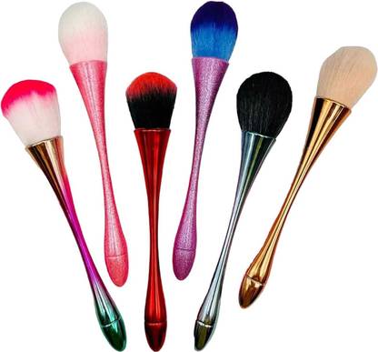 LOVE HUDA 1pc Multicolor Single Loose Powder Blusher Highlighter Makeup Applicator Brush