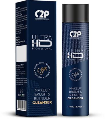 C2P Professional Makeup Ultra HD All in 1 Brush & Blender Cleaner Liquid Solution 150 ml