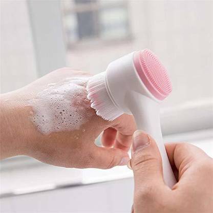 orbvia 2 in 1 Face Brush Double Sided Facial Cleansing Brush Silicone Cleansing Side