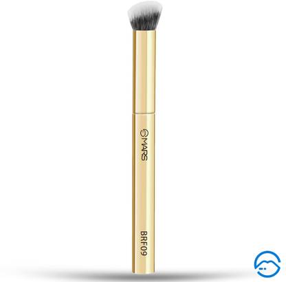 MARS Buffing Brush Angular, Precision Contouring & Blending, Luxe Packaging (Golden)