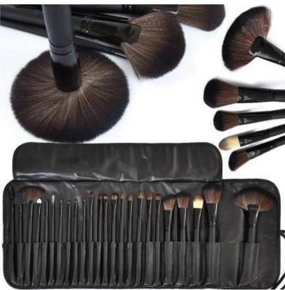 PARVALs 24 pcs high quality leather kit brush kit for professional use