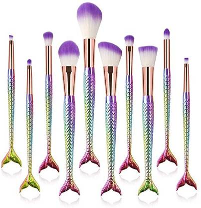 Misfits G 10 Pc Makeup Fish Brush Set