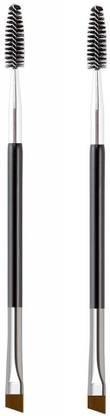 mapperz Duo Eyebrow Brush/ Angled Eye Brow Brush and Spoolie Brush - (Pack of 2)